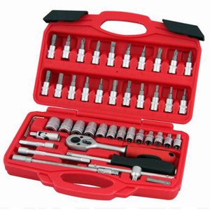 46PCS 1/4 "DR. Steckschlüssel mit Werkzeugkasten