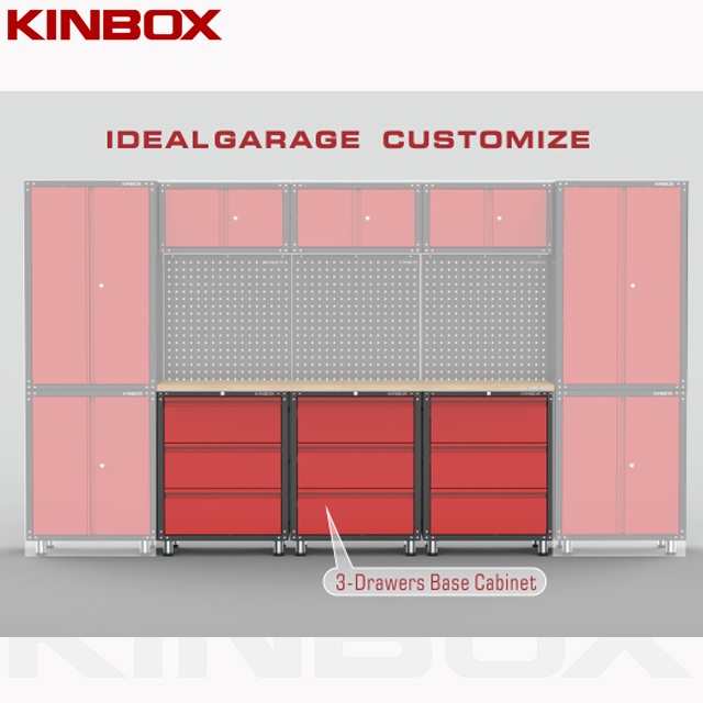 3-schüchternen Basiswerkzeugkasten mit Schublade für Garage DIY