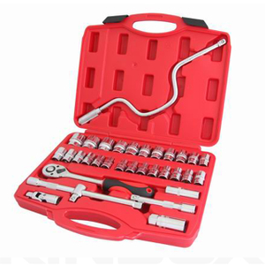 34pcs 1/2 "Dr.Socket -Schraubenschlüssel Set Hard Carry Tool Box