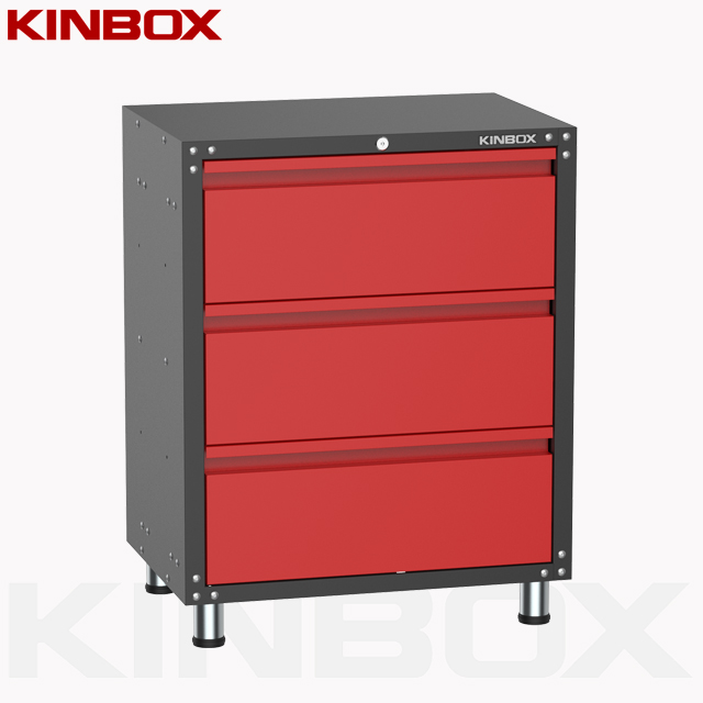 3-Schubladen-Basis-Werkzeugkasten mit Schublade für Garagen-Heimwerker