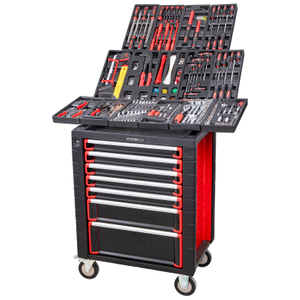 Kinbox 455 -Stück BMC -Tablett Professionelles Handcart Langable Multifunktional Tool Kit unterstützt die Anpassung