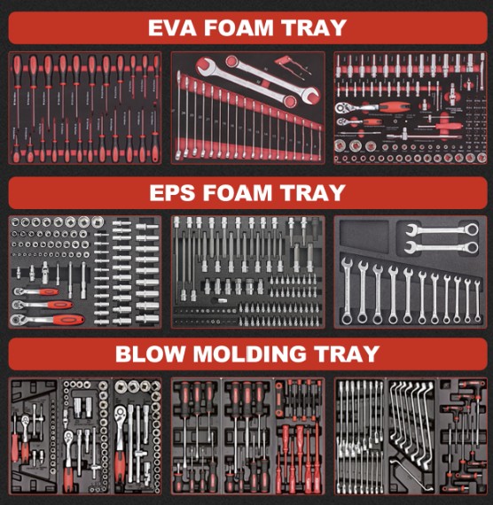 Ma&szlig;geschneiderter KINBOX Roll-Werkzeugschrank mit 7 Schubladen