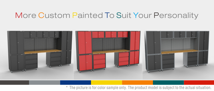 13 St&uuml;ck Hochleistungs -Garagen -Workbench -System f&uuml;r die Garage -Aufbewahrung