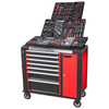 Kinbox 138 -Stück BMC Tray Professionelles Handcart Langable Multifunktional verbessertes Metallpanel unterstützt das Anpassungstool Kit