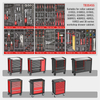 Kinbox 445 -Teile BMC Tray Professionelles vergrößertes Handcart Langable Multifunktional Tool Cart unterstützt die Anpassung