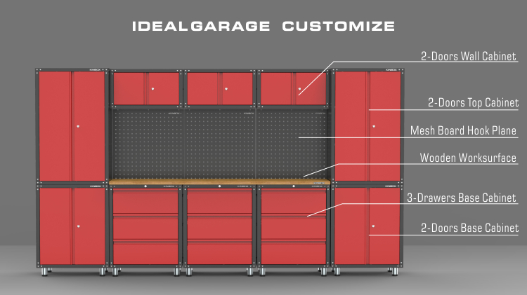 14 St&uuml;ck die beste beliebte Garage Workbench und Lagerung