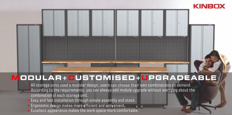 13 St&uuml;ck Hochleistungs -Garagen -Workbench -System f&uuml;r die Garage -Aufbewahrung