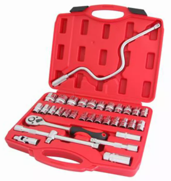 34 st&uuml;cke Dr.Socket Schraubenschl&uuml;ssel Set Hard Carry Tool Box