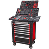 Kinbox 248 -Stück BMC Tray Professionelles Handcart Langable Multifunktional Tool Kit, Upgrade Metal Panel, unterstützt die Anpassung