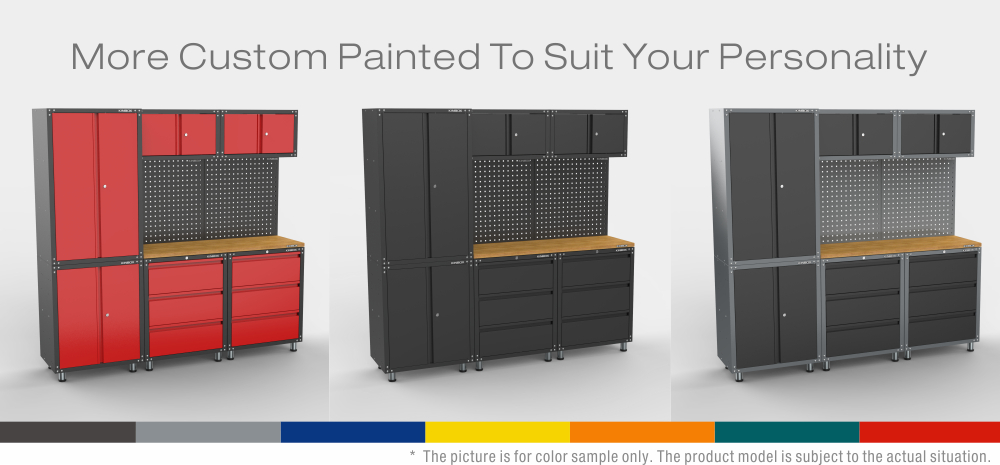 9 St&uuml;cke Metall Garage Workbench -System f&uuml;r Workshop