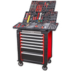 Kinbox 455 Stück BMC Tray Professionelles Handcart Langable Multifunktional Tool Kit, Upgrade Metal Panel, unterstützt die Anpassung