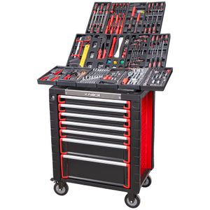 Kinbox 455 Stück BMC Tray Professionelles Handcart Langable Multifunktional Tool Kit, Upgrade Metal Panel, unterstützt die Anpassung