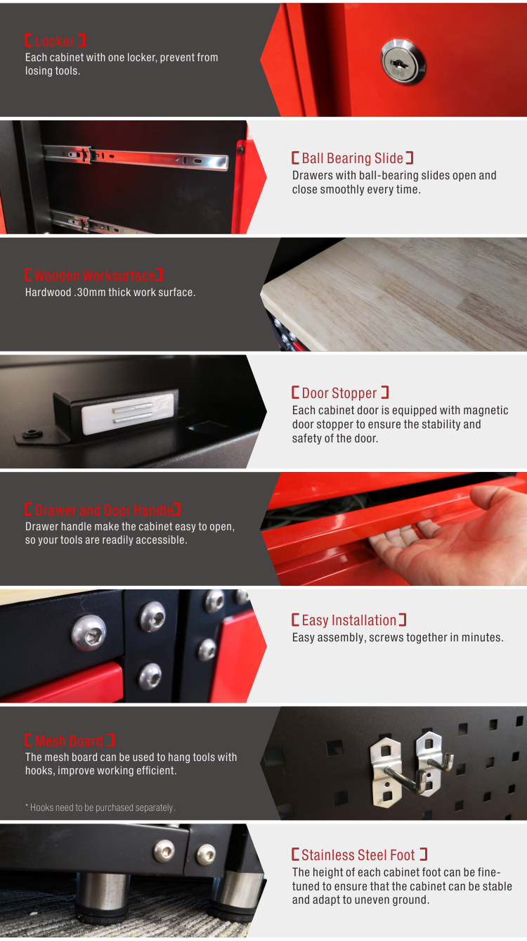 13 St&uuml;ck Hochleistungs -Garagen -Workbench -System f&uuml;r die Garage -Aufbewahrung